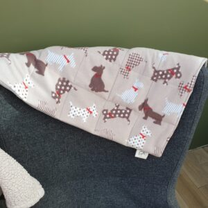 Weighted Blanket 2kg, - Scottie Dog Print